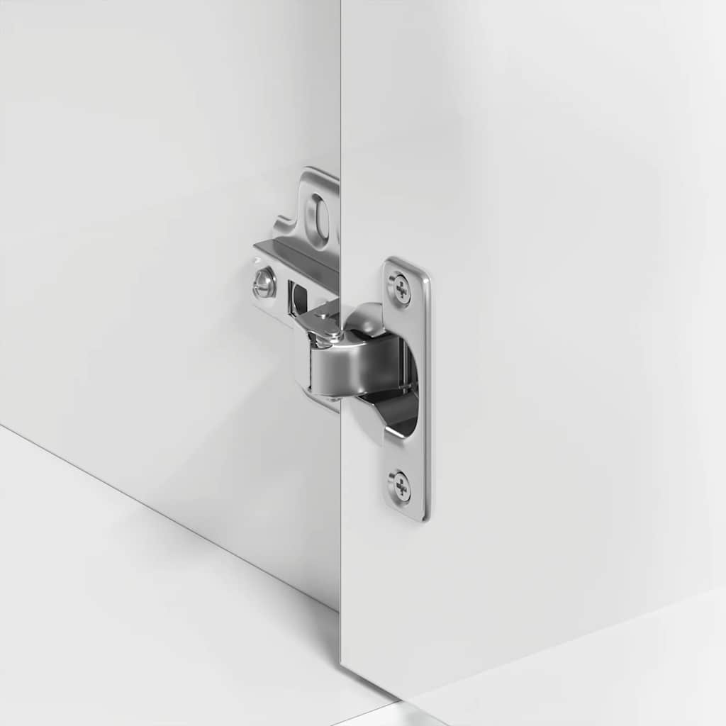 Sideboard High Gloss White 88x30x70 cm Engineered Wood