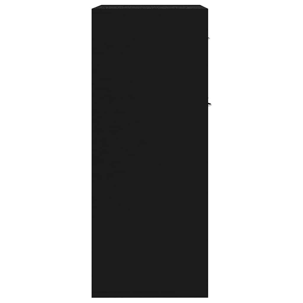 Sideboard Black 60x30x75 cm Engineered Wood