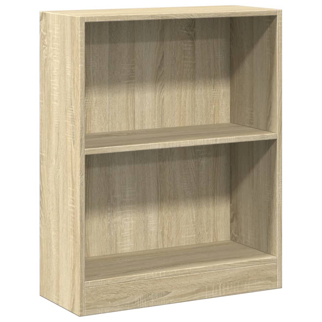 Bookshelf Sonoma Oak 60x24x76 cm Engineered Wood