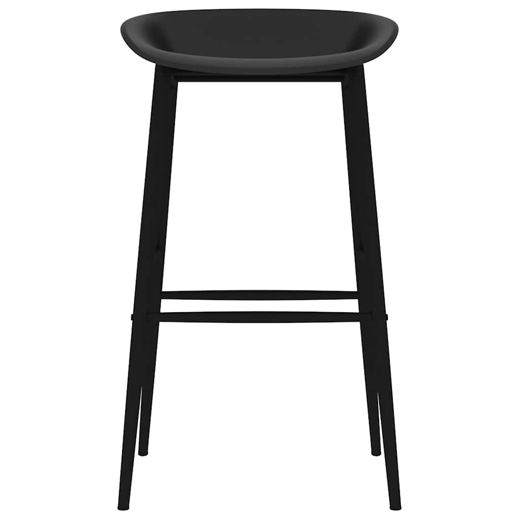 Bar Chairs 2 pcs Black