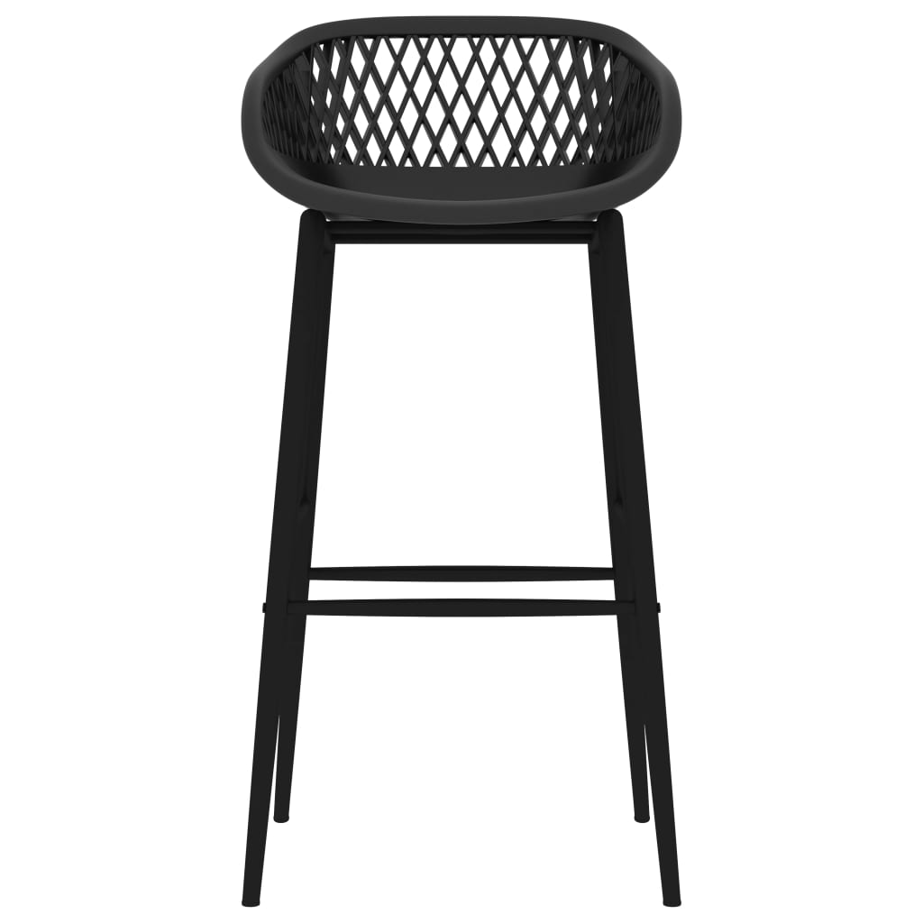 Bar Chairs 4 pcs Black