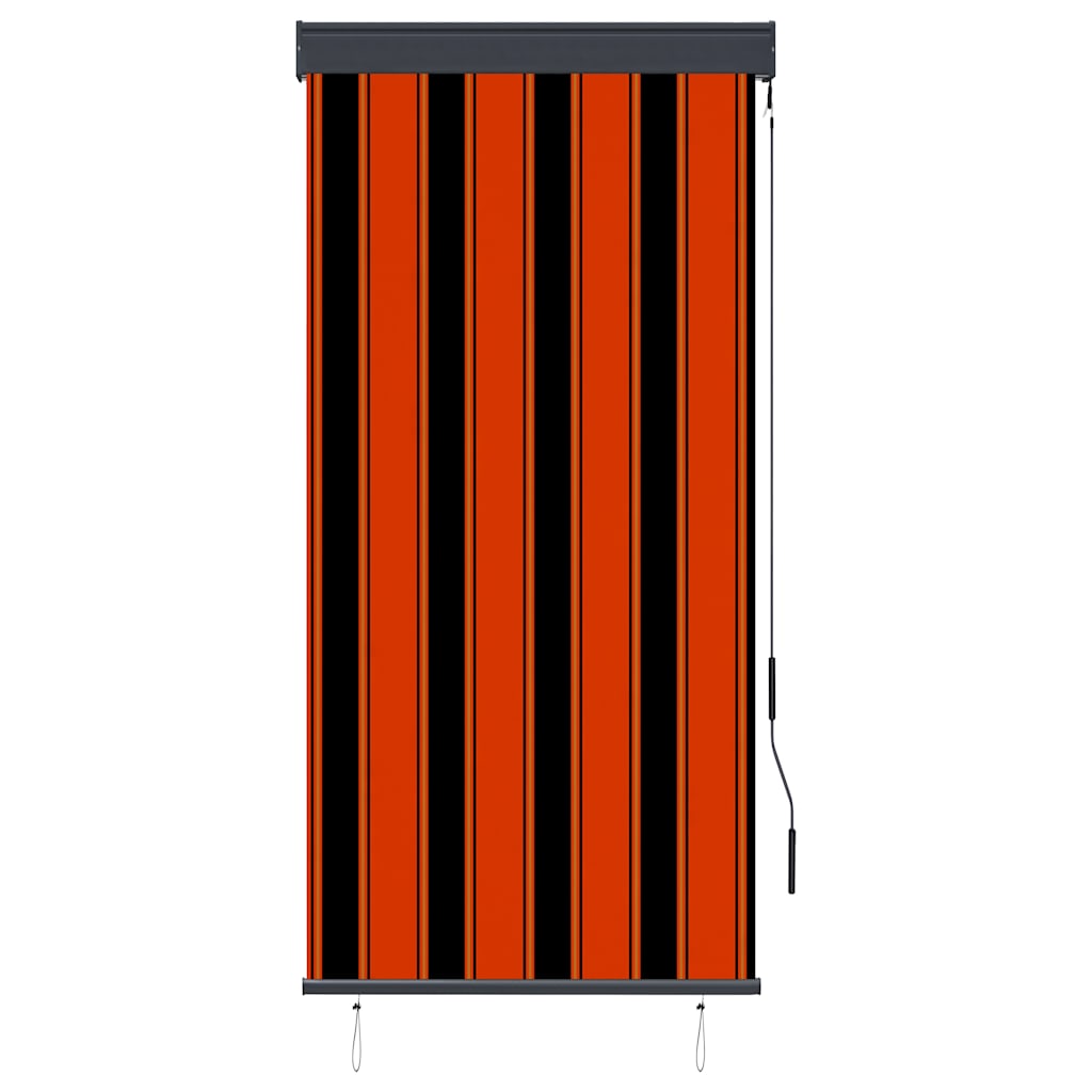 Outdoor Roller Blind 80x250 cm Orange and Brown