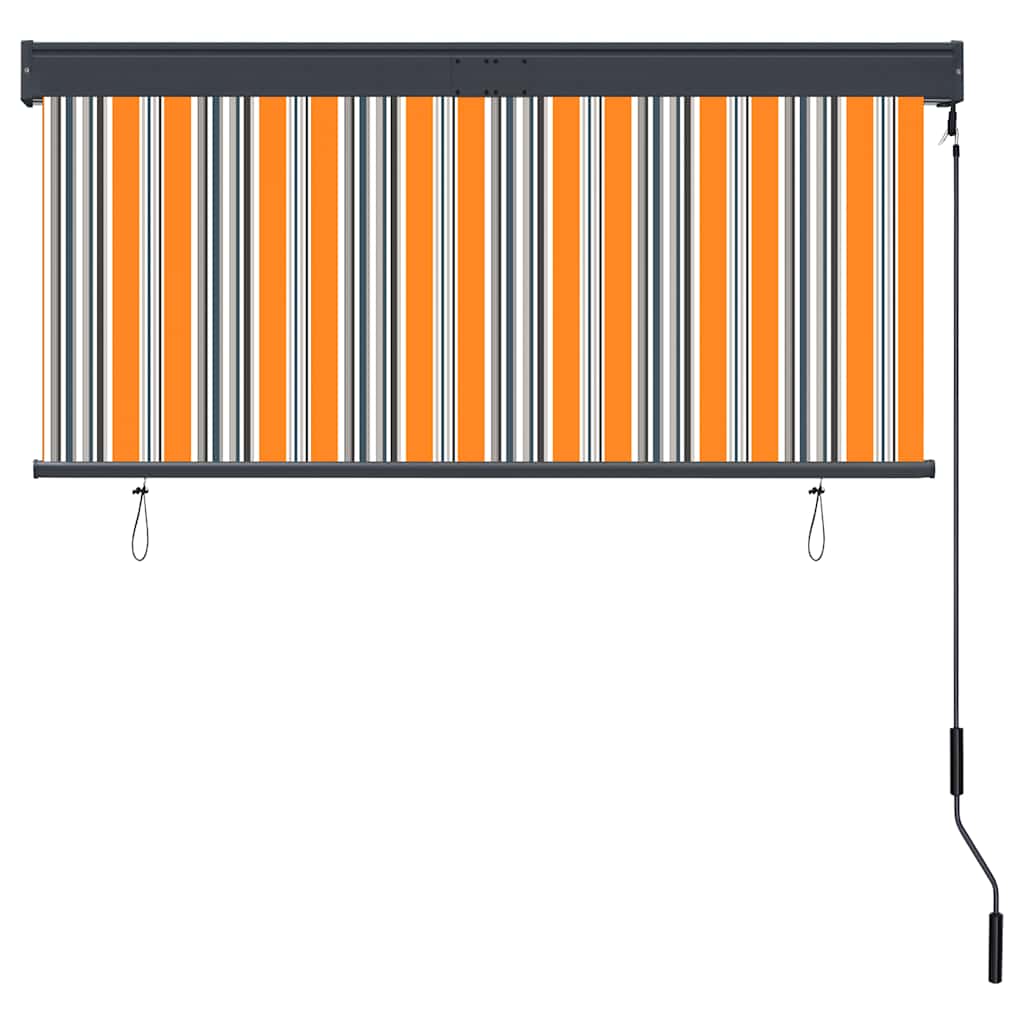 Outdoor Roller Blind 140x250 cm Yellow and Blue