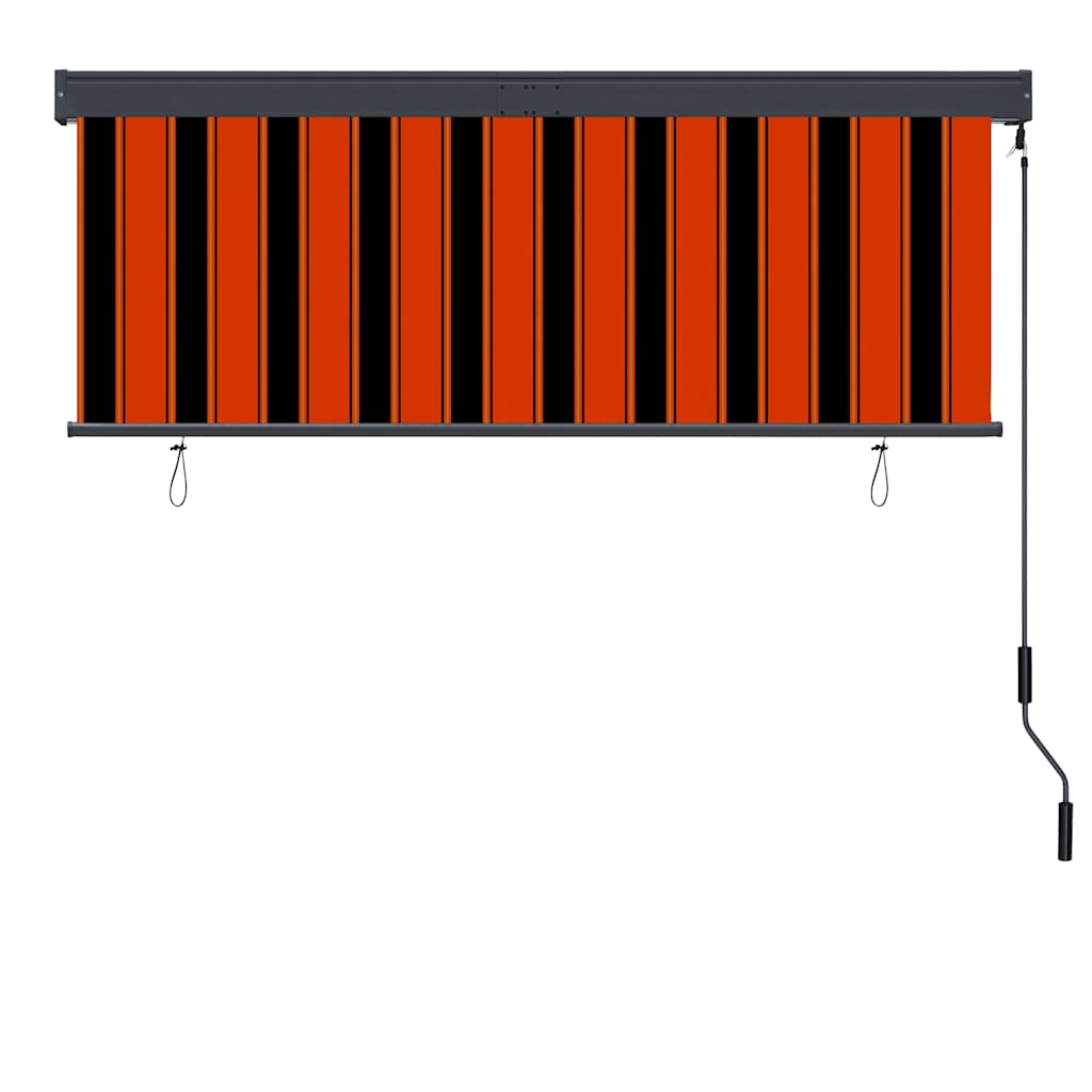 Outdoor Roller Blind 160x250 cm Orange and Brown