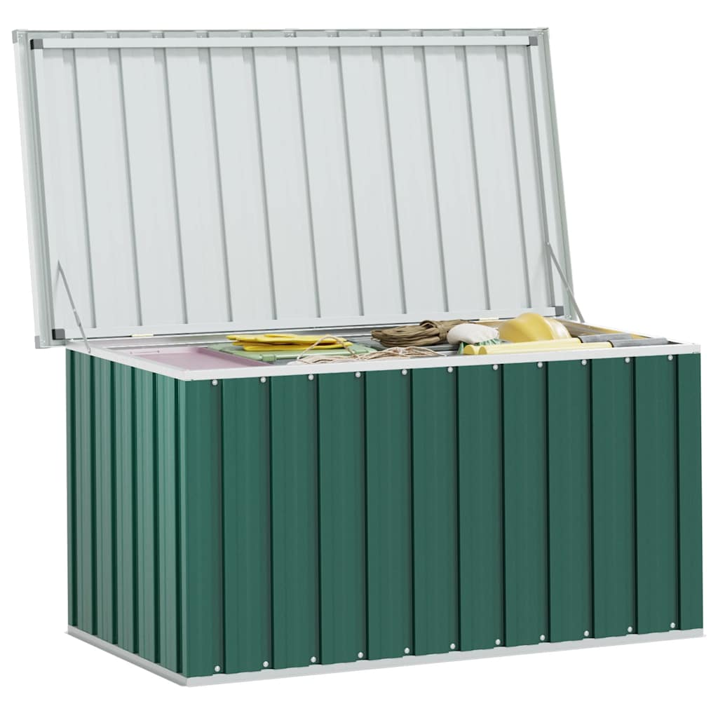 Garden Storage Box Green 129x67x65 cm