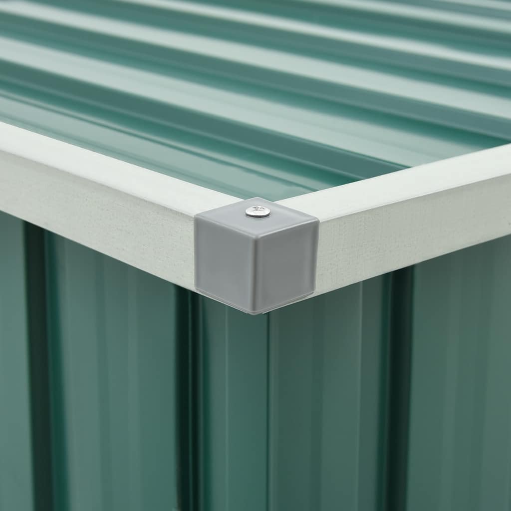 Garden Storage Box Green 129x67x65 cm