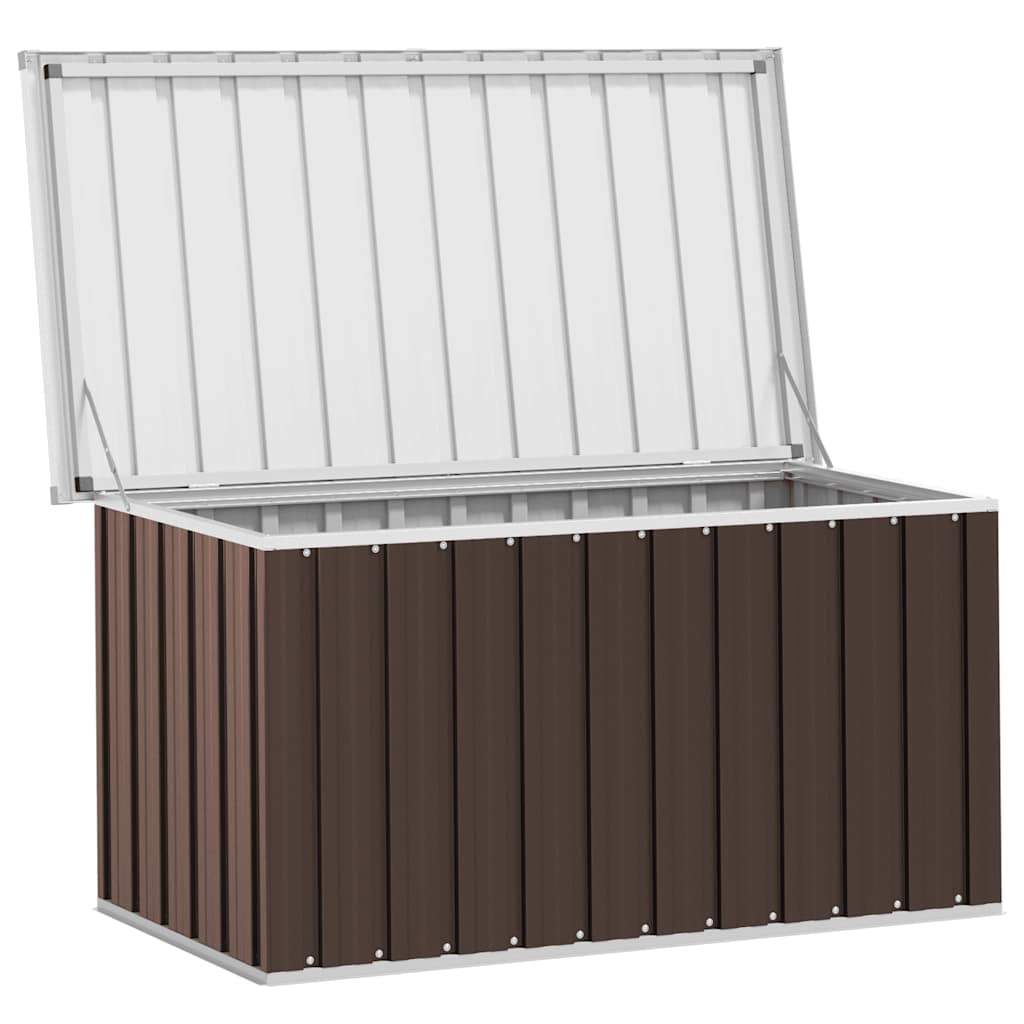 Garden Storage Box Brown 129x67x65 cm