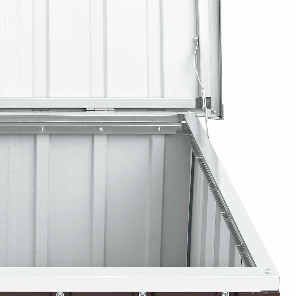 Garden Storage Box Brown 129x67x65 cm