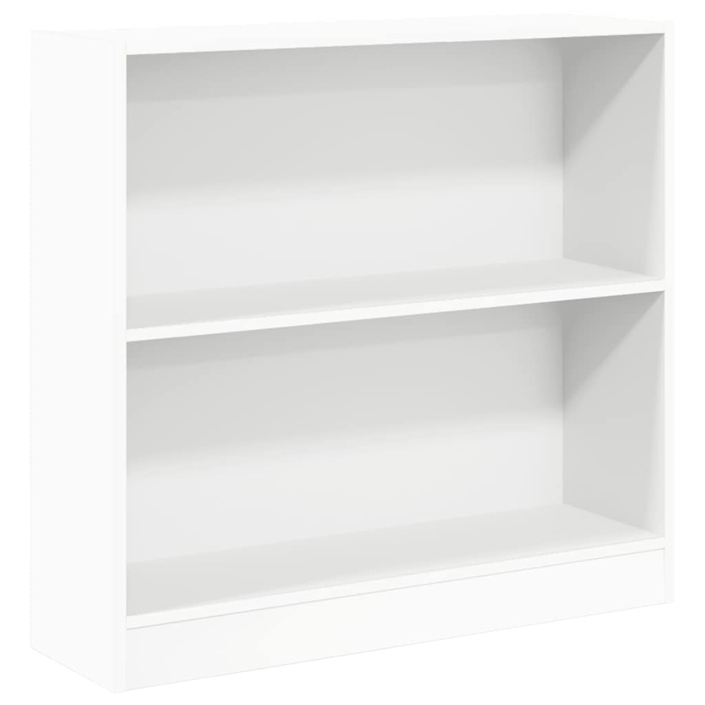 Bookshelf White 80x24x75 cm Engineered Wood