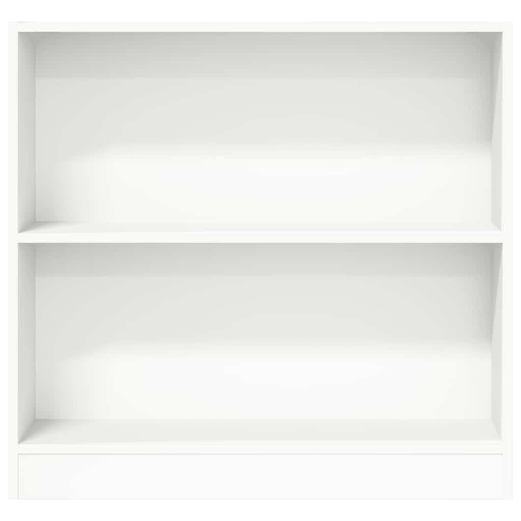 Bookshelf White 80x24x75 cm Engineered Wood