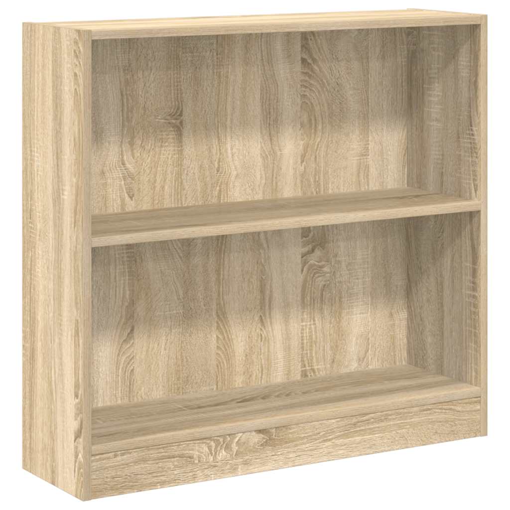 Bookshelf Sonoma Oak 80x24x75 cm Engineered Wood