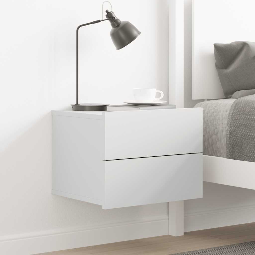 Bedside Cabinet White 40x30x30 cm Engineered Wood