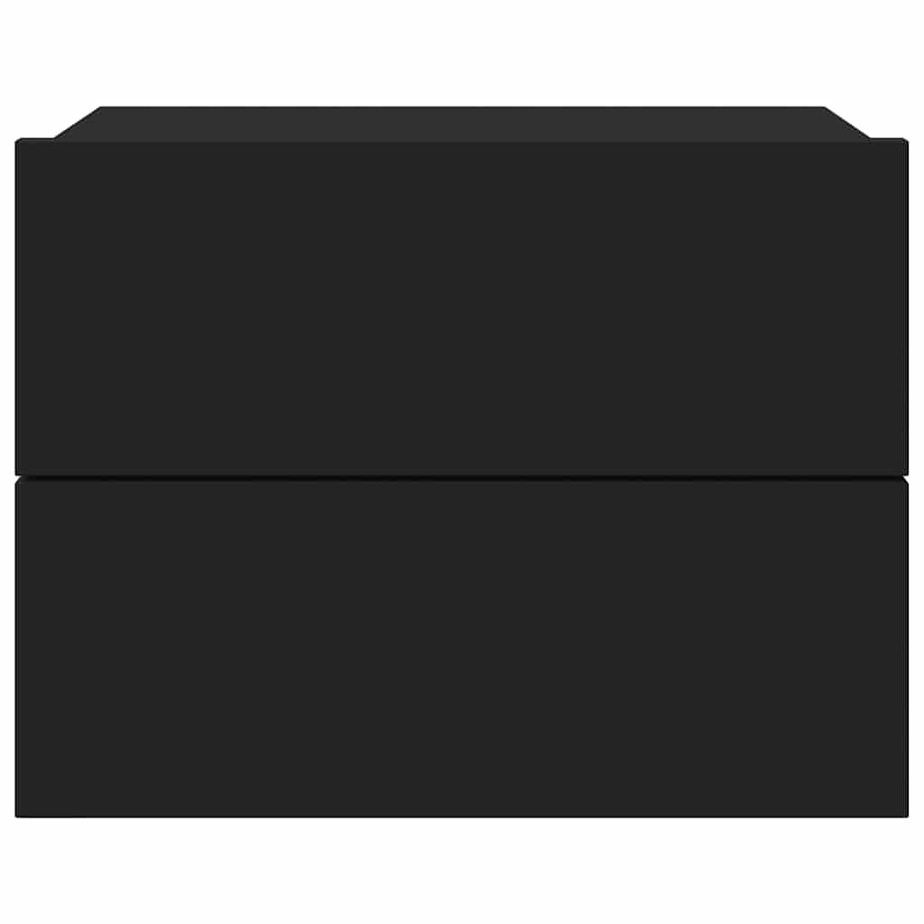 Bedside Cabinet Black 40x30x30 cm Engineered Wood