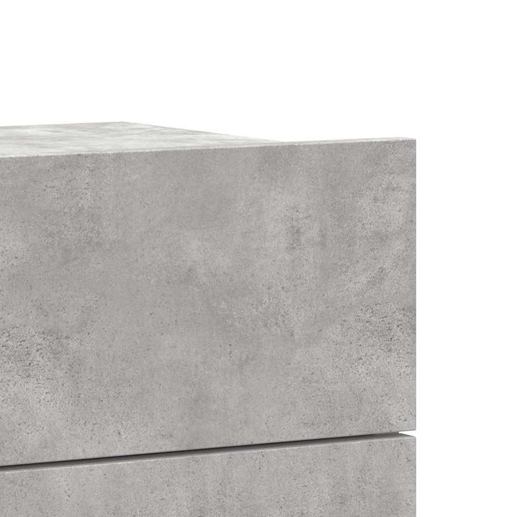 Bedside Cabinet Concrete Grey 40x30x30 cm Engineered Wood
