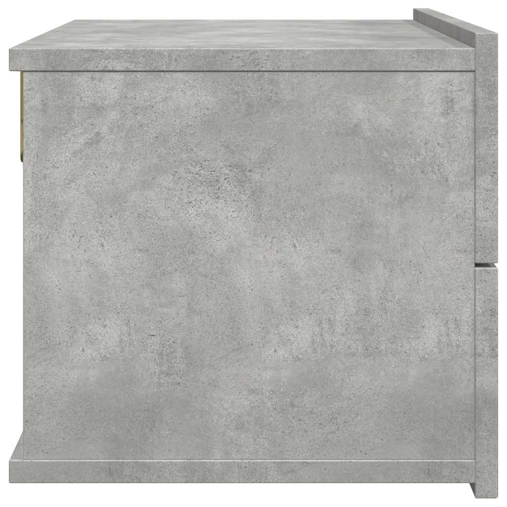 Bedside Cabinets 2 pcs Concrete Grey 40x30x30 cm Engineered Wood