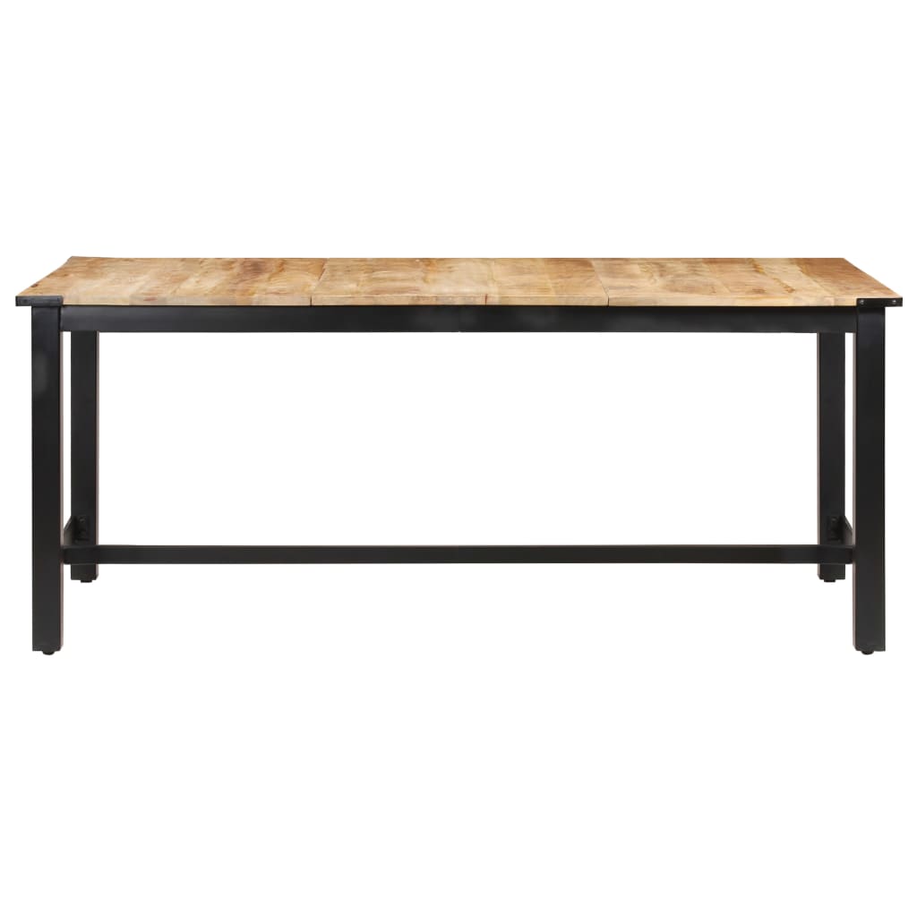 Dining Table 180x90x76 cm Solid Rough Mango Wood