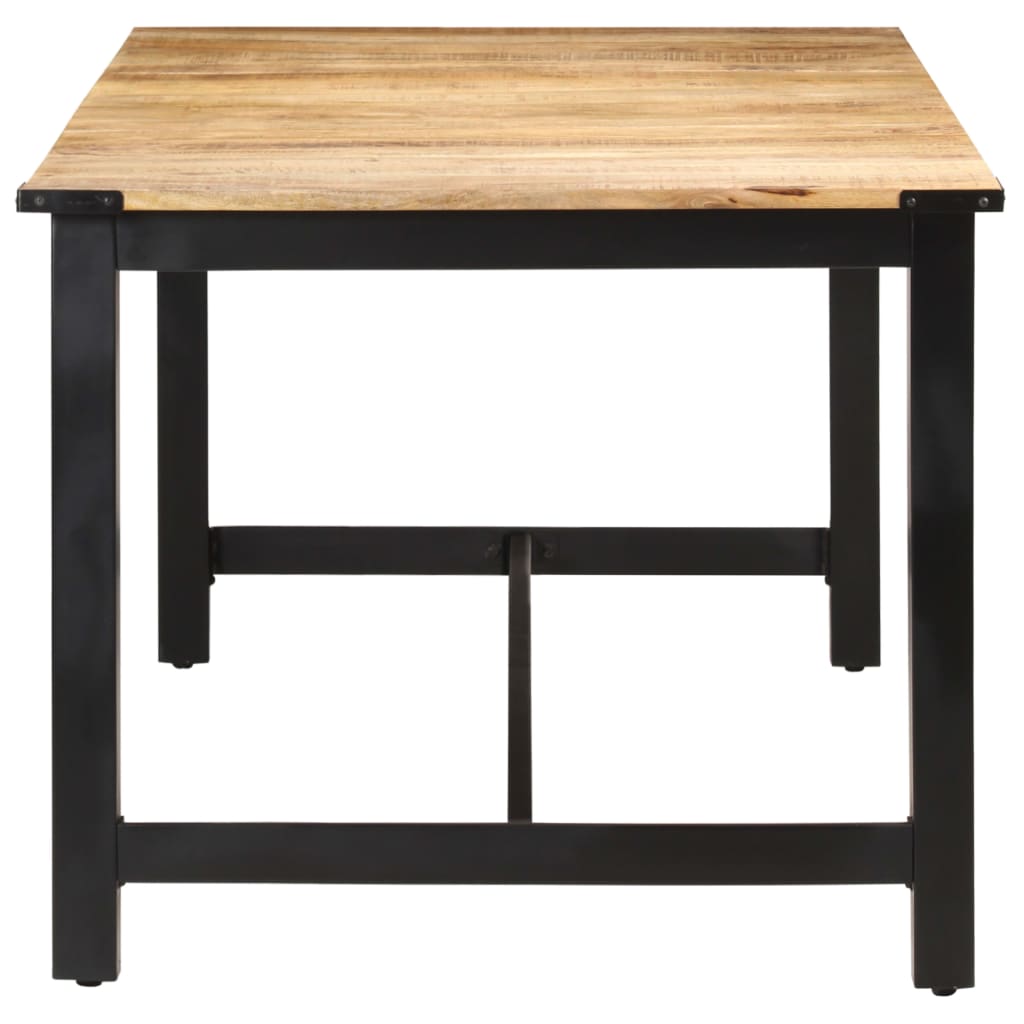 Dining Table 180x90x76 cm Solid Rough Mango Wood