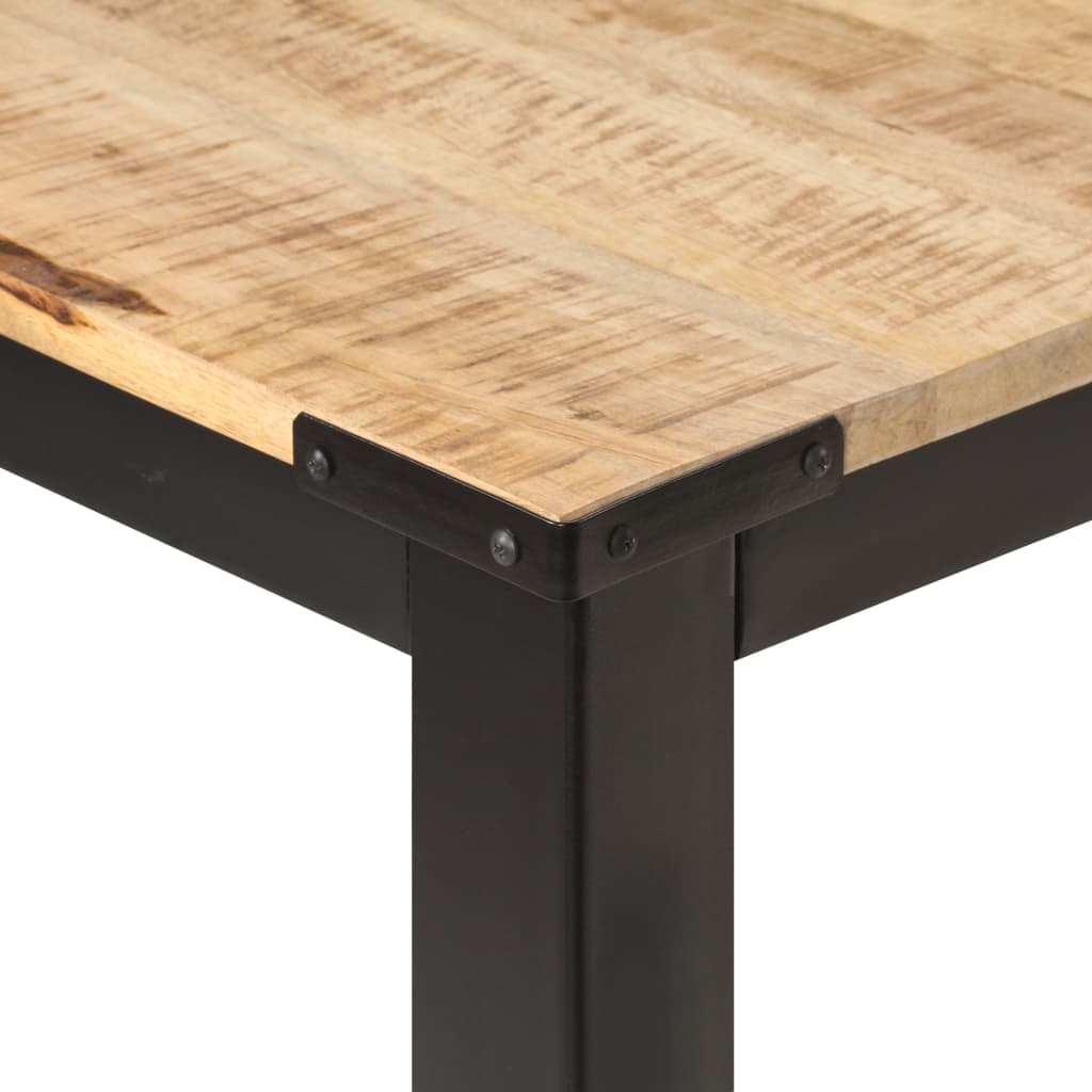 Dining Table 180x90x76 cm Solid Rough Mango Wood