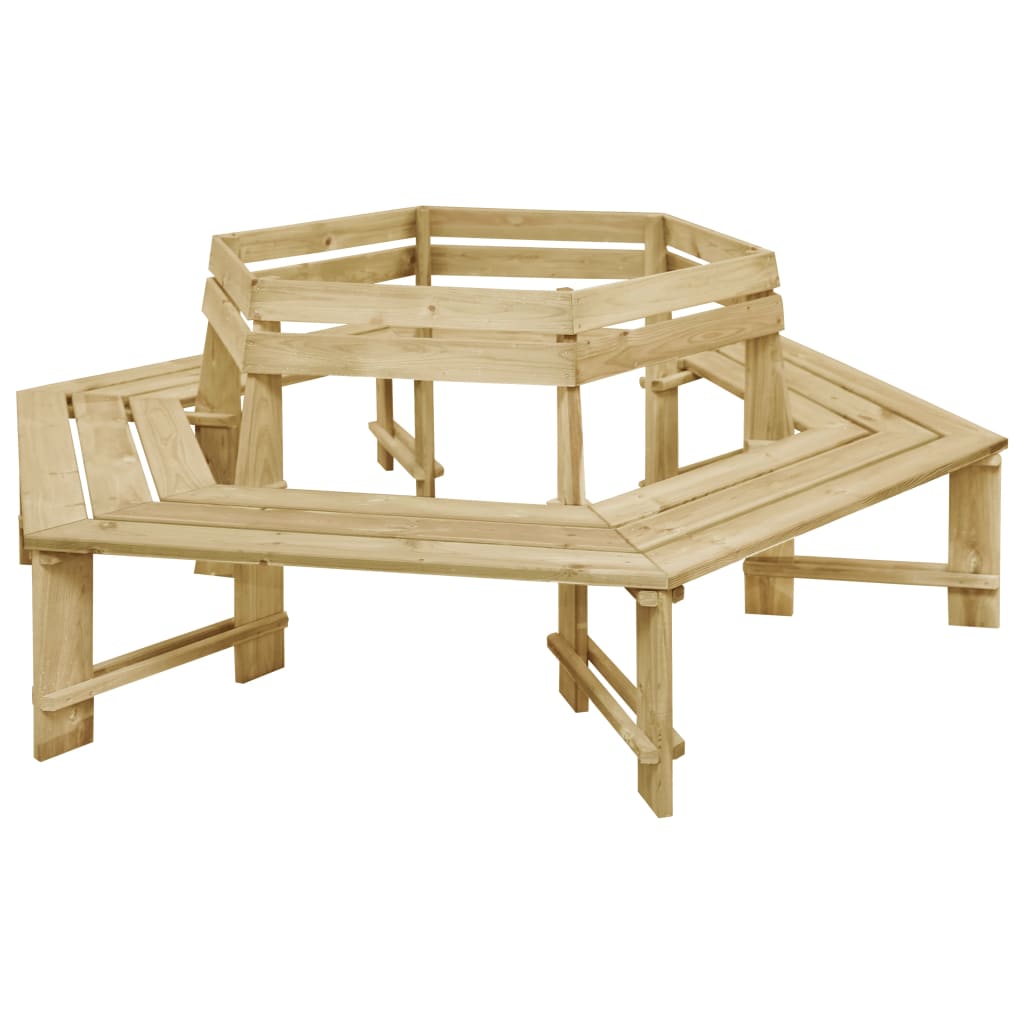 Garden Bench 240 cm Impregnated Pinewood
