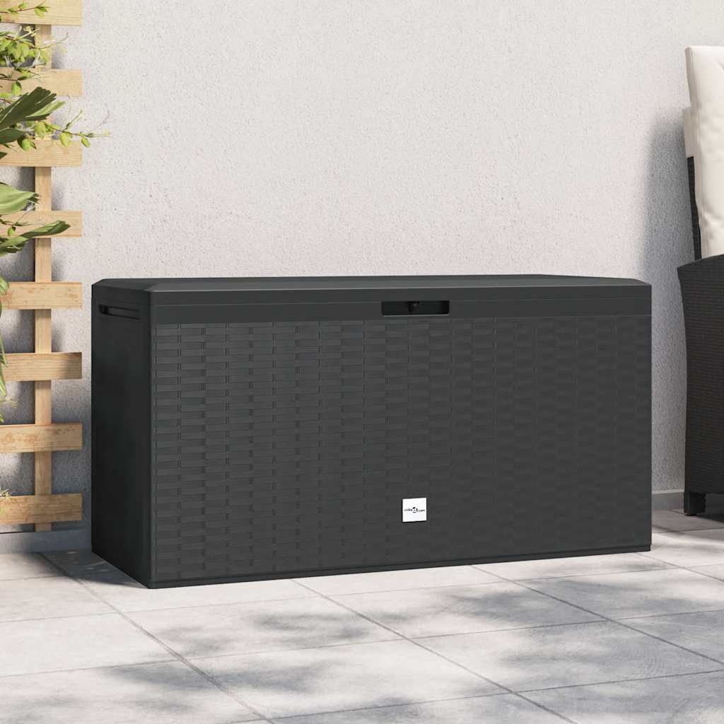 Garden Storage Box Anthracite 114x47x60 cm