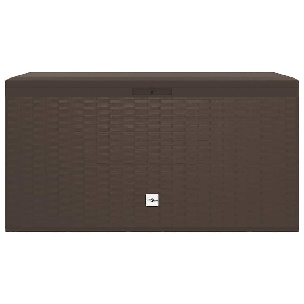 Garden Storage Box Brown 114x47x60 cm