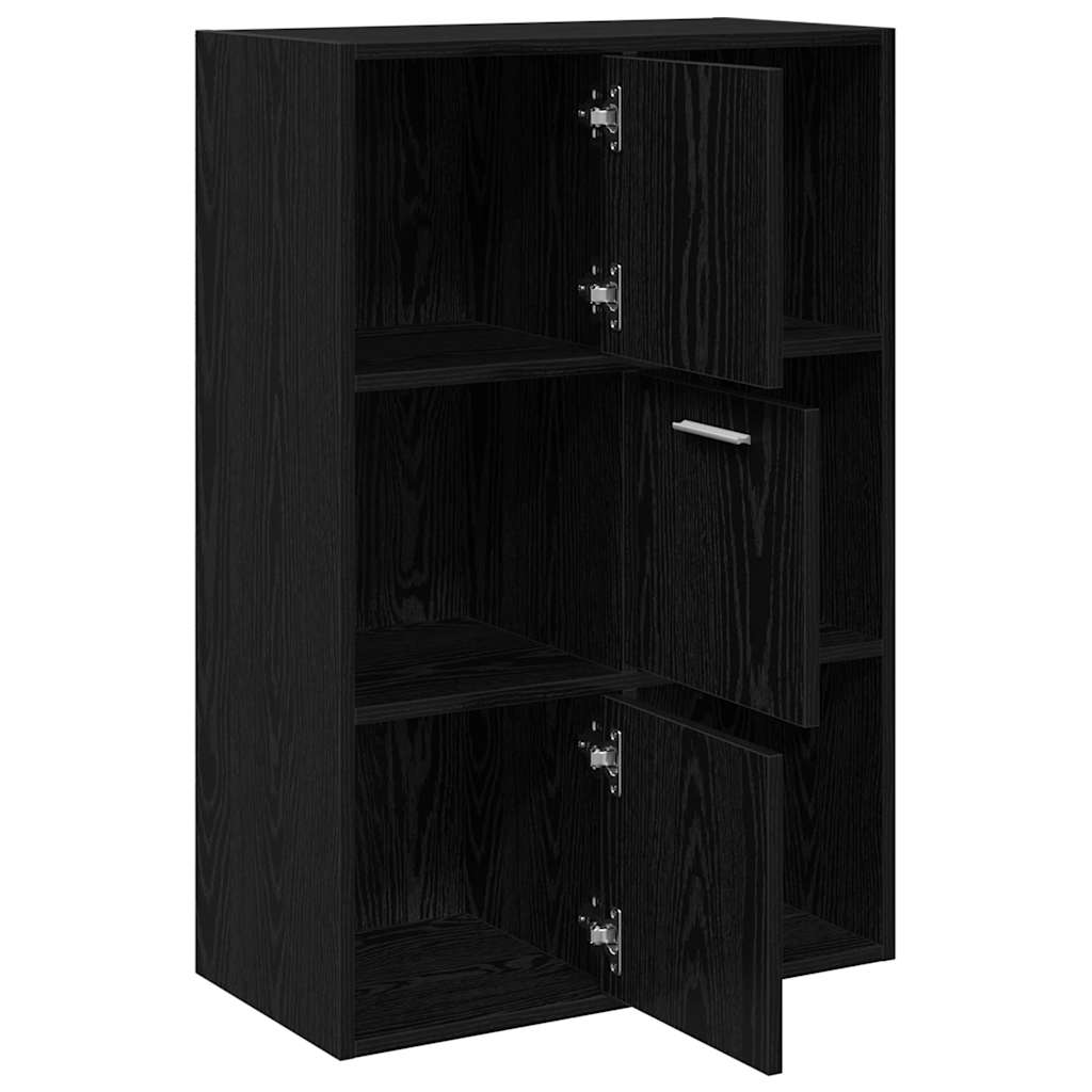 Storage Cabinet Black 60x29.5x90 cm Engineered Wood