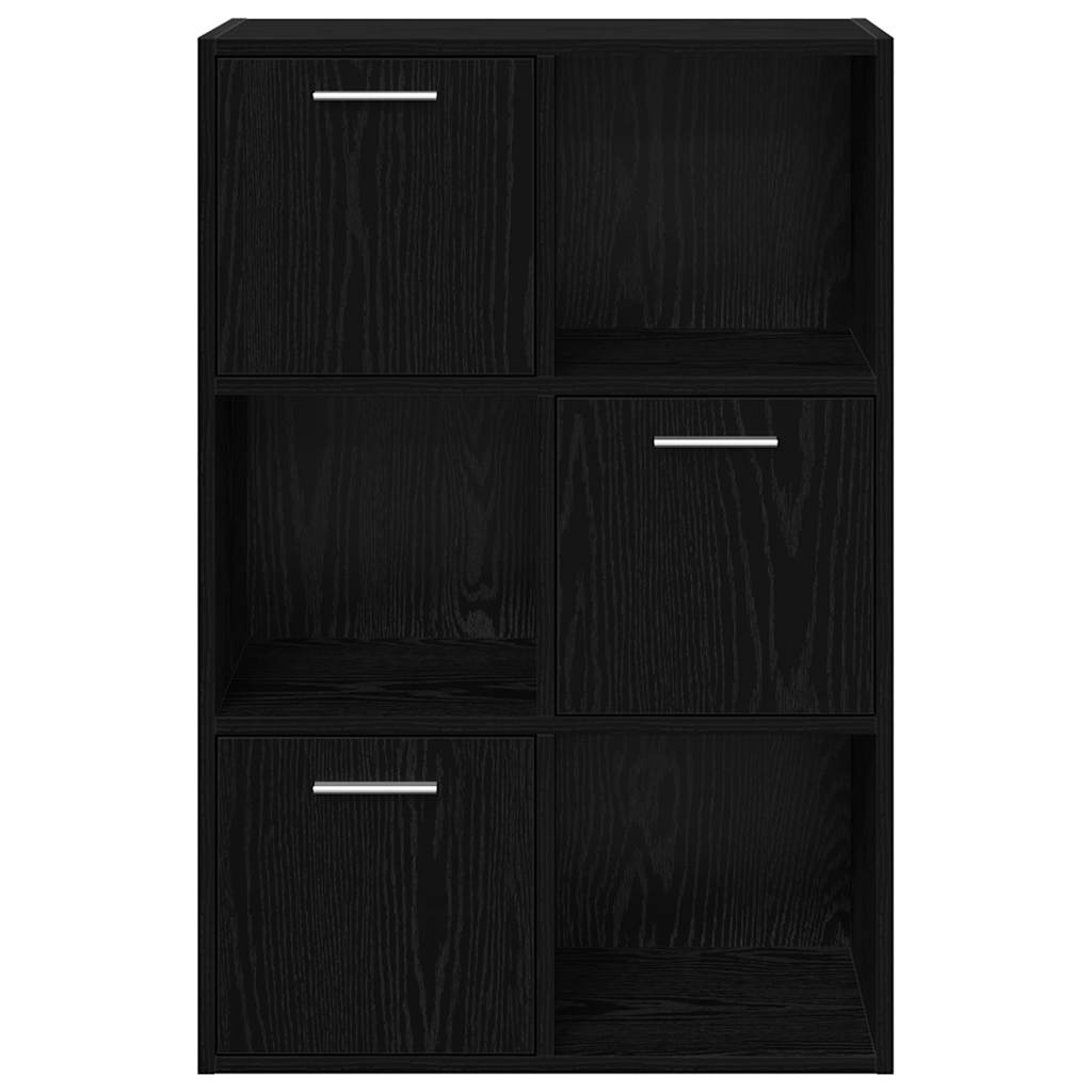 Storage Cabinet Black 60x29.5x90 cm Engineered Wood