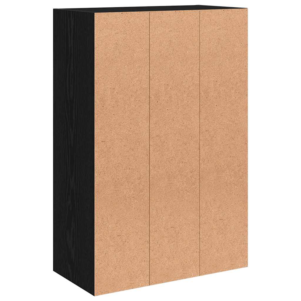 Storage Cabinet Black 60x29.5x90 cm Engineered Wood