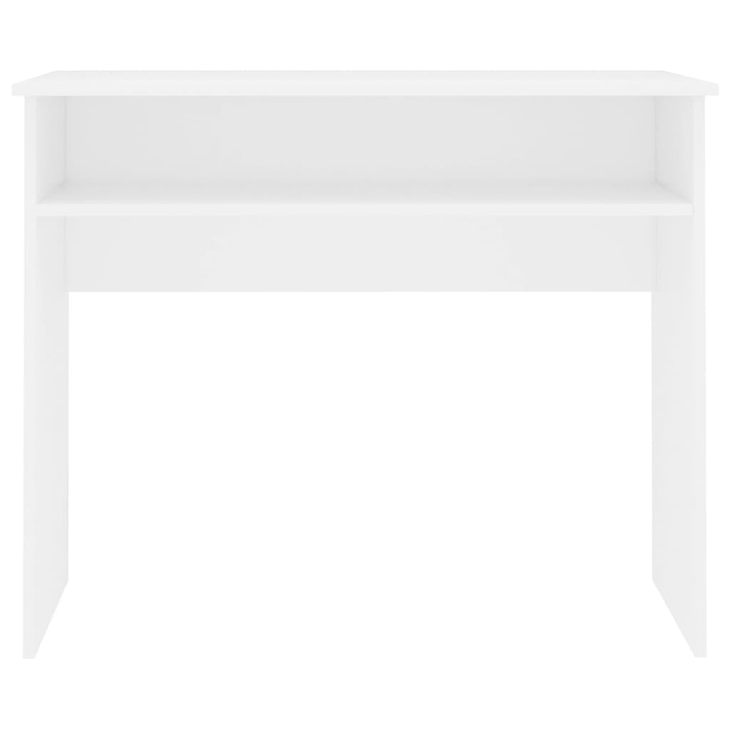 Desk White 90x50x74 cm Engineered Wood