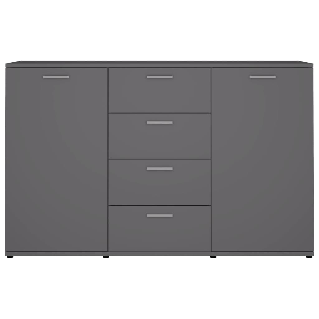 Sideboard Grey 120x35.5x75 cm Engineered Wood