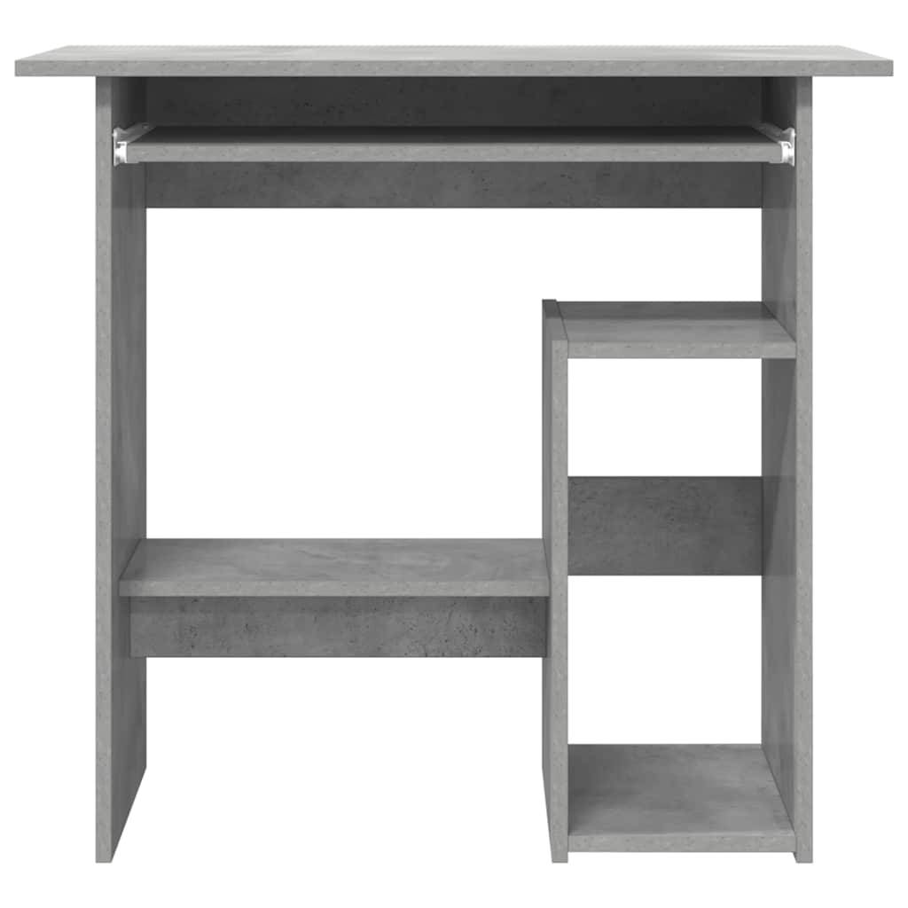 Desk Concrete Grey 80x45x74 cm Engineered Wood