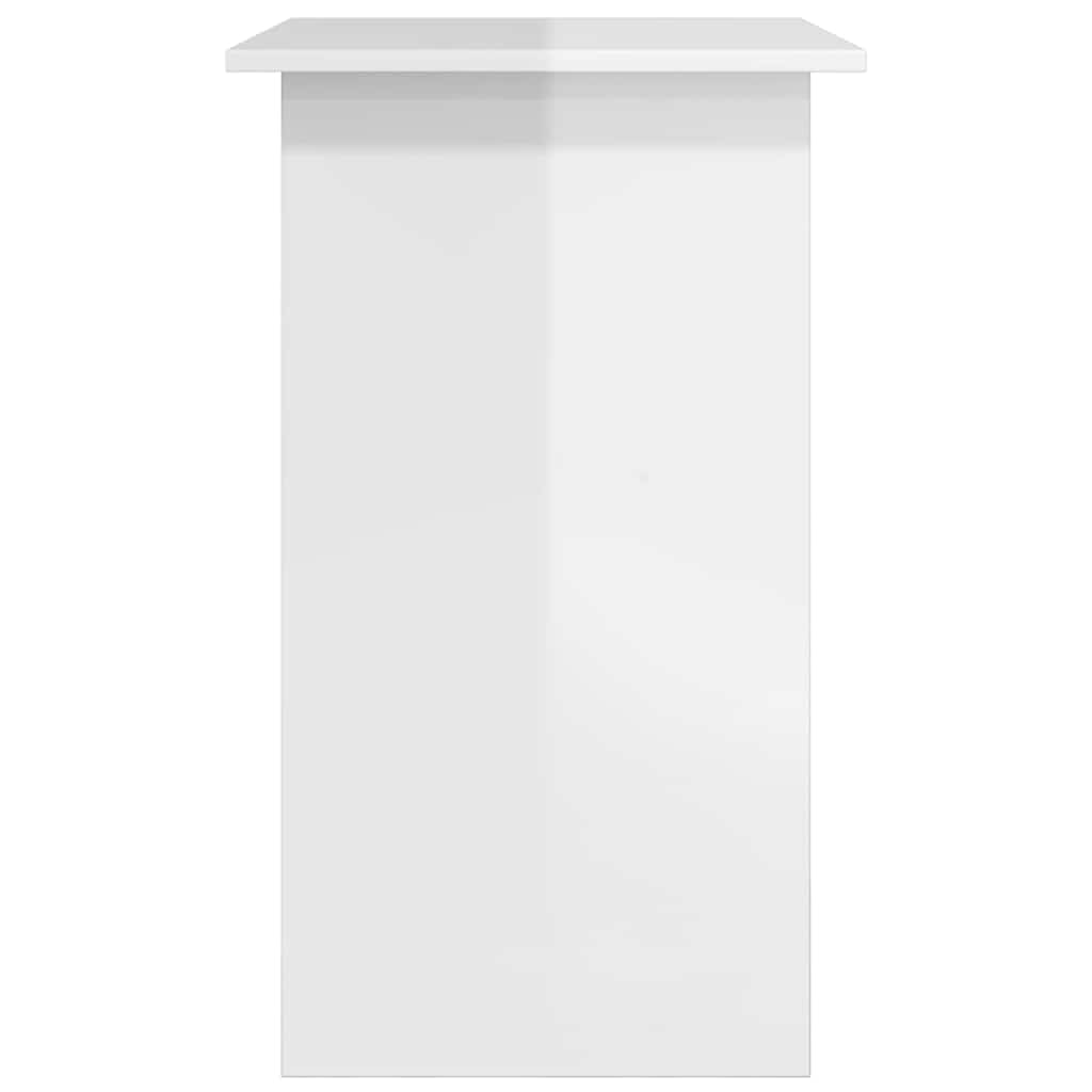 Desk High Gloss White 80x45x74 cm Engineered Wood