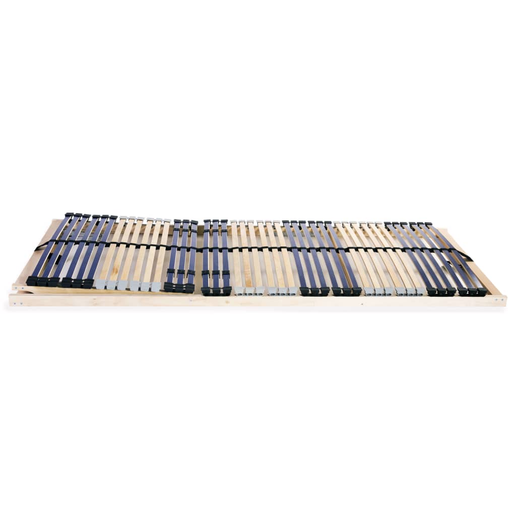 Slatted Bed Bases without Mattress 2 pcs with 42 Slats 70x200 cm