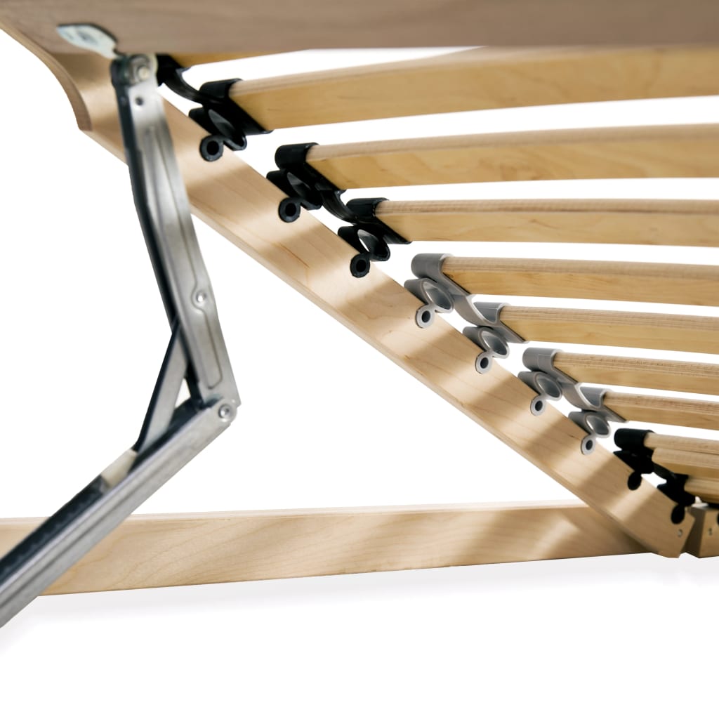 Slatted Bed Bases without Mattress 2 pcs with 28 Slats 80x200 cm