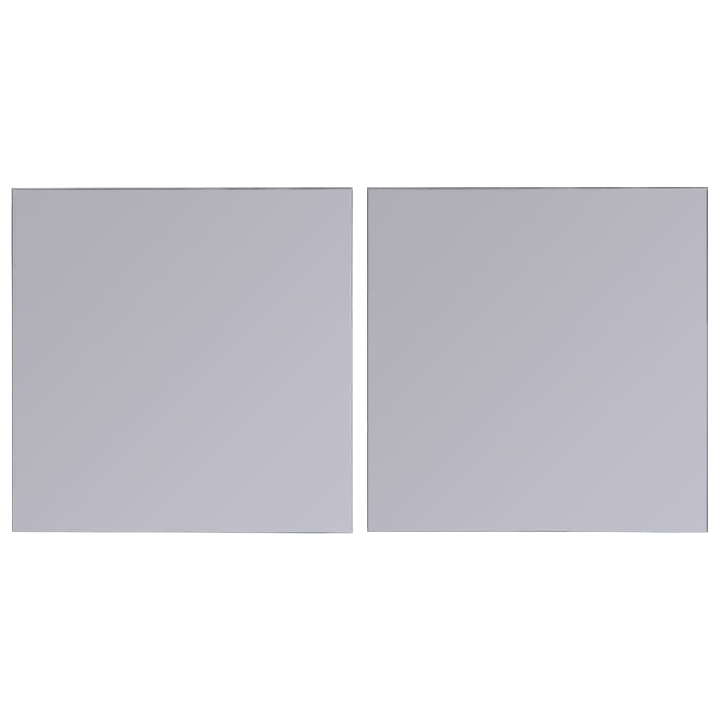 Frameless Mirror Tiles Glass 16 Pcs 20.5 Cm