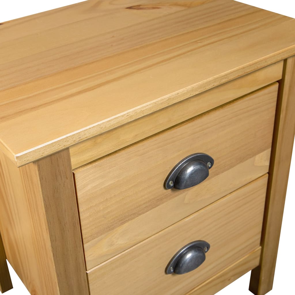 Bedside Cabinet Hill 46x35x49.5 cm Solid Pine Wood