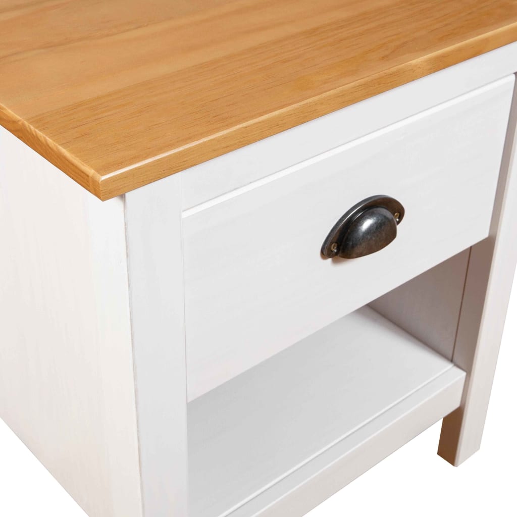 Bedside Cabinets 2 pcs Hill 46x35x49.5 cm Solid Pine Wood