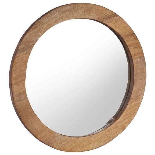 Wall Mirror 60 Cm Teak Round