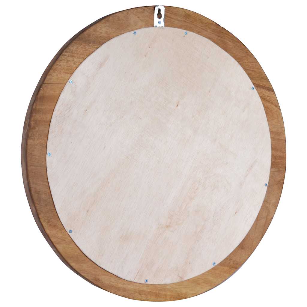 Wall Mirror 60 Cm Teak Round