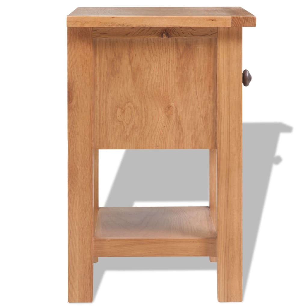 Nightstands 2 pcs 36x30x47 cm Solid Oak Wood