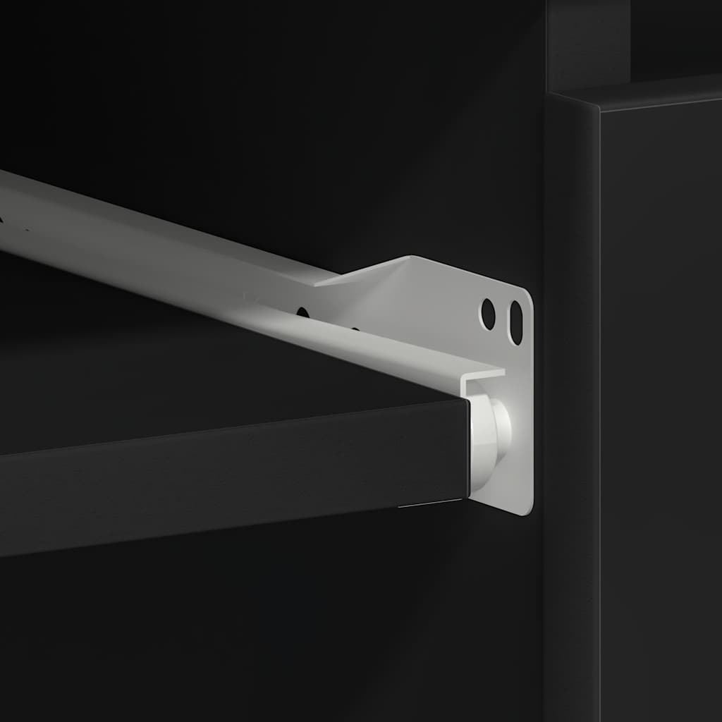 Desk Black 90x45x76 cm Engineered Wood