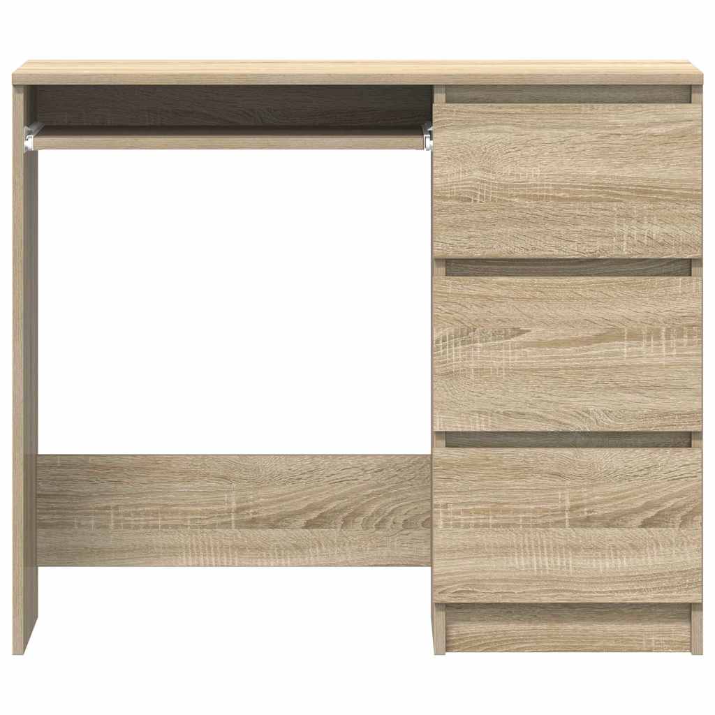 Desk Sonoma Oak 90x45x76 cm Engineered Wood