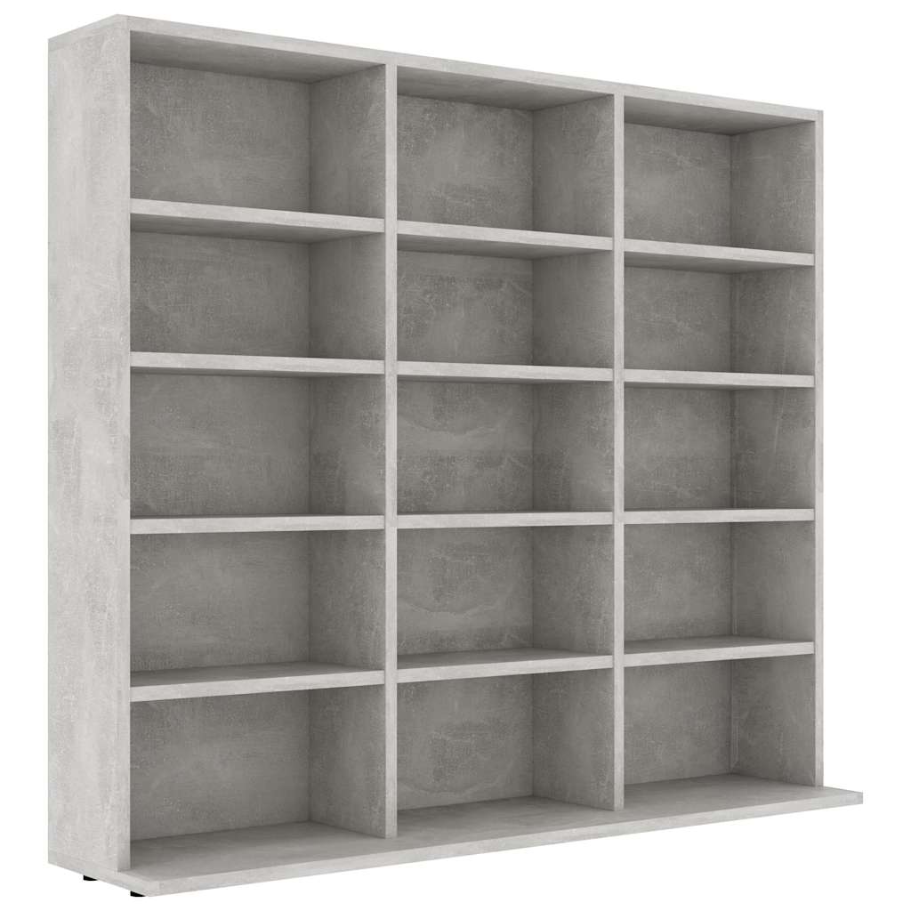 CD Cabinet Concrete Grey 100x23x89.5 cm Engineered Wood