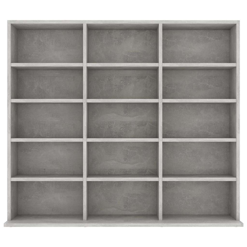 CD Cabinet Concrete Grey 100x23x89.5 cm Engineered Wood