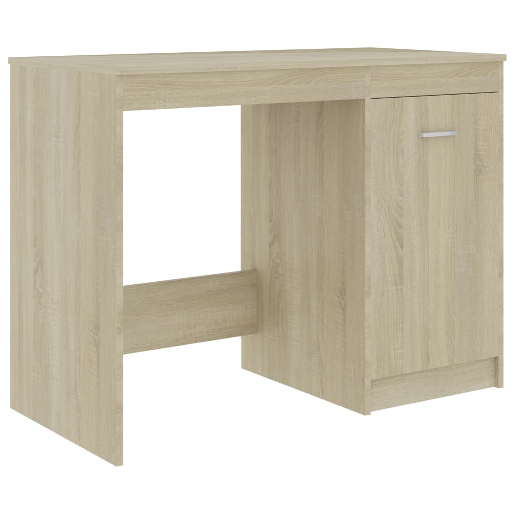 Desk Sonoma Oak 100x50x76 cm Engineered Wood