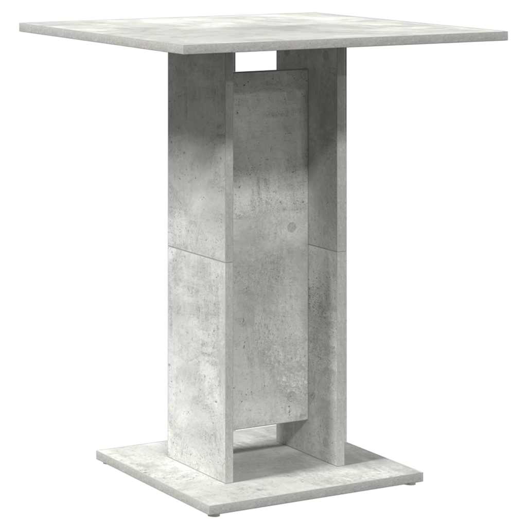 Bistro Table Concrete Grey 60x60x75 cm Engineered Wood