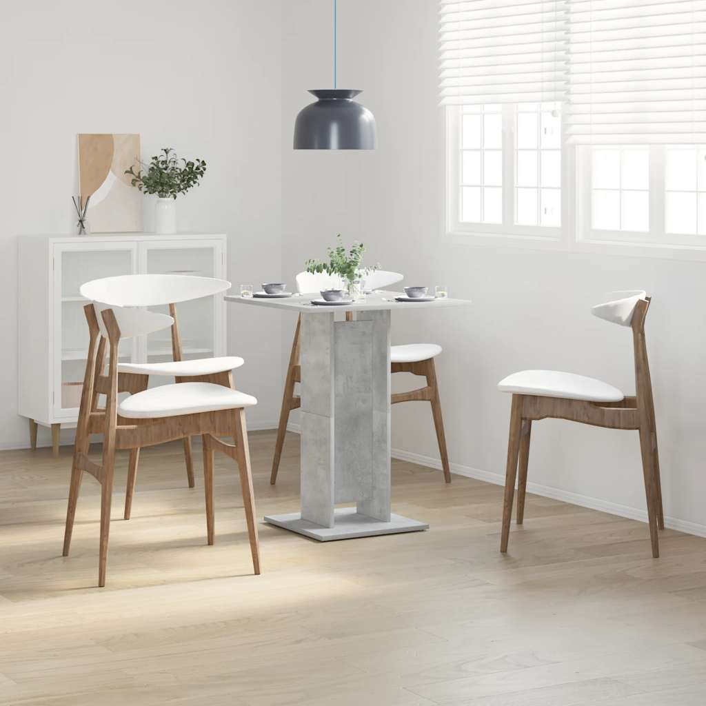 Bistro Table Concrete Grey 60x60x75 cm Engineered Wood