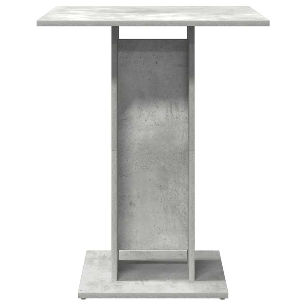 Bistro Table Concrete Grey 60x60x75 cm Engineered Wood