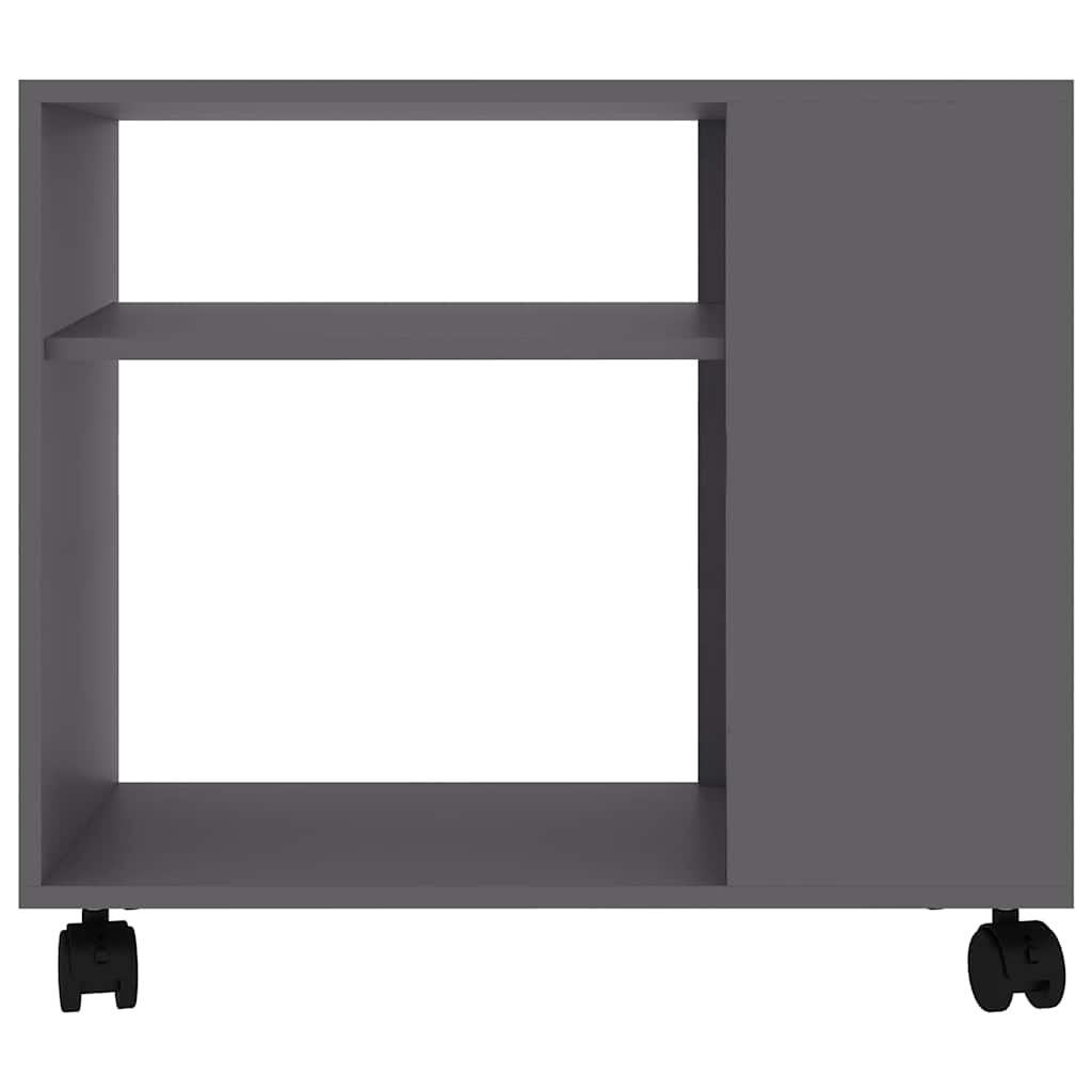 Side Table Grey 70x35x55 cm Engineered Wood