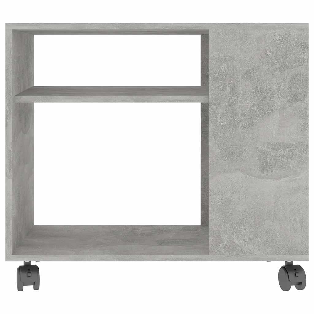 Side Table Concrete Grey 70x35x55 cm Engineered Wood